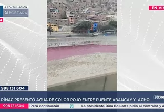 Usuarios reportan cambio de color en el río Rímac