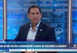 Valdez niega responsabilidad de Acuña en campaña publicitaria