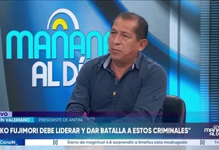 Valeriano pide a la presidenta Keiko Fujimori presentar un plan concreto para combatir a las organizaciones criminales