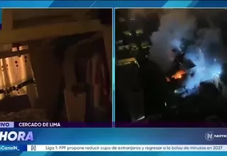 Vecinos de Barrios Altos reportan daños en sus viviendas tras incendio en almacén