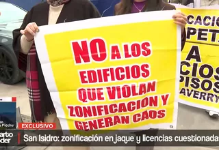 Vecinos cuestionan cambios de zonificación en San Isidro