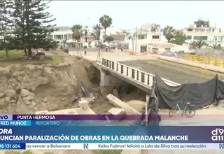 Punta Hermosa: Vecinos piden acelerar obras en la quebrada Malanche ante llegada de lluvias