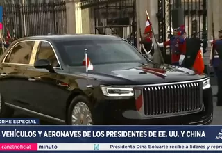 Vehículos y aeronaves de presidentes de EE.UU. y China