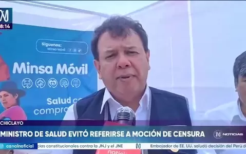 Ministro de Salud evita comentar censura y prioriza ejecución de obras