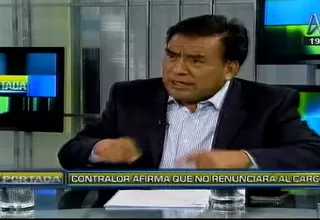 Velásquez Quesquén: He solicitado la remoción del contralor Edgar Alarcón