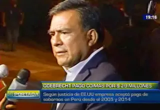 Velásquez Quesquén sobre sobornos de Odebrecht: Sé que Alan está tranquilo