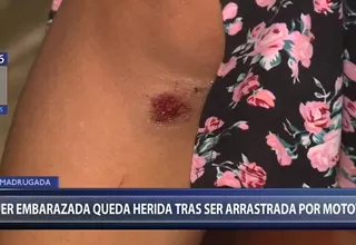 Ventanilla: mujer embarazada fue arrastrada por su expareja en un mototaxi