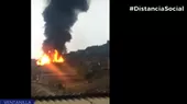 Ventanilla: Reportan incendio en fábrica de la zona industrial de Pachacútec - Noticias de fabrica