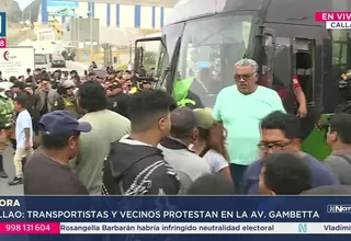 Ventanilla: Transportistas protestan en la avenida Gambetta tras ataque a cobradora