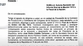 Congresista Ventura pide que se remita a la Fiscalía el informe final del caso Sarratea - Noticias de fiscalia-lavado-activos