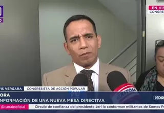 Vergara: Ilich López no renunciará a la Mesa Directiva