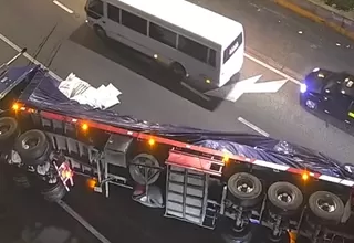 Vía Evitamiento: tráiler se vuelca y generó congestión