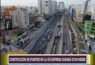 Vía Expresa: construcción de puentes durará ocho meses