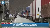 Vías bloqueadas: Tránsito en la Carretera Central se encuentra interrumpido en el kilómetro 115 - Noticias de morgue-central