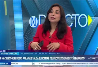 Viceministra de Comunicaciones del MTC: “A partir de marzo de 2027, todos van a tener 500”