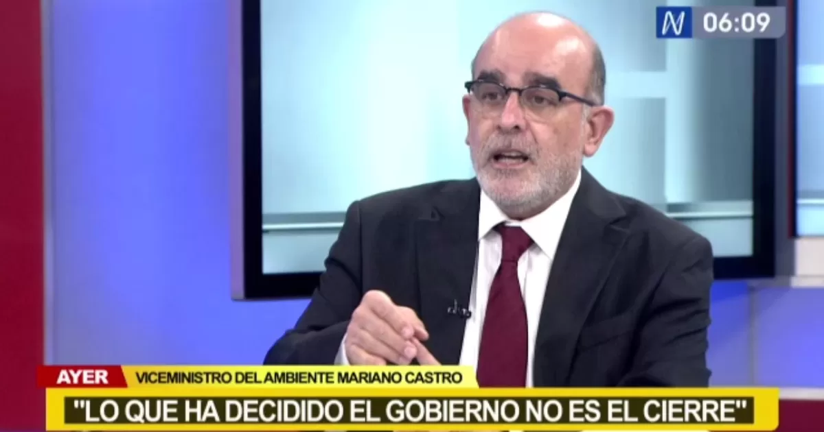 Viceministro del Ambiente sobre minas en Ayacucho: \"Lo que ha decidido el Gobierno no es el cierre\" Viceministro del Ambiente sobre minas en Ayacucho: \"Lo que ha decidido el Gobierno no es el cierre\"