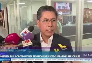 Víctor Cutipa sobre caso Doroteo: “Es un uso censurable de recursos del Estado y debe ir a Ética”