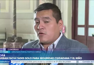 Víctor Piñán pide respetar facultades aprobadas para seguridad ciudadana y el fenómeno El Niño