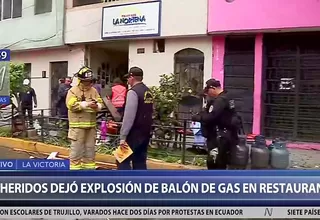 La Victoria: 19 heridos y un bebé muerto tras deflagración de balón de gas