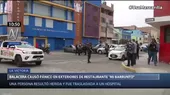 La Victoria: Balacera causó pánico en exteriores de conocida cebichería - Noticias de balaceras