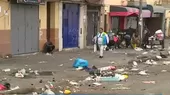 La Victoria: Calles llenas de basura tras celebraciones por Navidad - Noticias de navidad