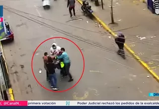 La Victoria: Cambista herido tras violento asalto en Gamarra