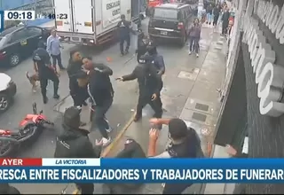 La Victoria: Fiscalizadores y trabajadores de una funeraria protagonizaron violenta gresca