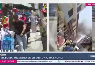 La Victoria: incendio en almacén se extiende a viviendas vecinas