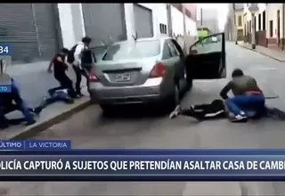 La Victoria: Policía frustra asalto a casa de cambio y captura a banda criminal