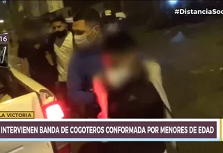 La Victoria: Policía intervino a banda de cogoteros integrada por menores de edad