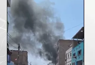 La Victoria: Reportan incendio en un predio ubicado en Gamarra