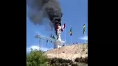  [VIDEO] Huancayo: se incendia el Cristo Blanco - Noticias de andre-gomes