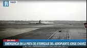 [VIDEO] Jorge Chávez: Momento en que el avión impacta contra vehículo en aeropuerto - Noticias de vehiculo