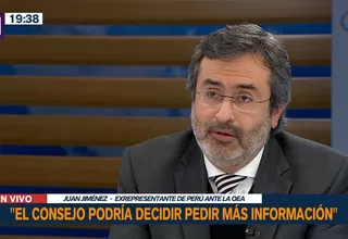  [VIDEO] Juan Jiménez: El Consejo podría enviar una misión para hablar con los actores políticos