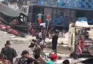 [VIDEO] Pucallpa: Se hunde embarcación en río Ucayali