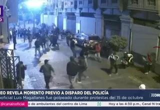 Video revela momento previo a disparo del policía durante protestas