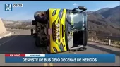 [VIDEO] Varios heridos tras despiste de bus en Ayacucho - Noticias de herido