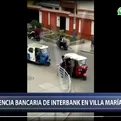 Villa María del Triunfo: Roban agencia bancaria en la avenida Pachacútec