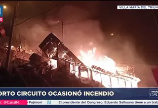 Villa María del Triunfo: Incendio deja en la calle a tres familias