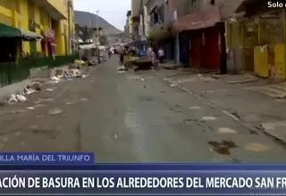 Villa María del Triunfo: Reportan basura en calles por fiestas navideñas