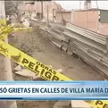 Villa María del Triunfo: Sismo causó grietas en calles del distrito