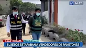Villa El Salvador: Capturan a sujetos que estafaban a vendedores mayoristas de panetones - Noticias de salvador