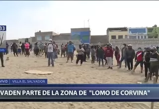 Villa El Salvador: Ciudadanos invadieron parte de una zona de Lomo de Corvina