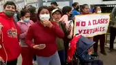 Villa El Salvador: Padres de familia protestan frente a colegio  - Noticias de villa-maria-triunfo