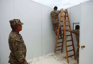 Personal del Ejército instaló módulos de vivienda temporal en Villa El Salvador