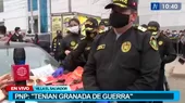 Villa El Salvador: Policía intervino a delincuentes enmascarados y con una granada de guerra - Noticias de guerra