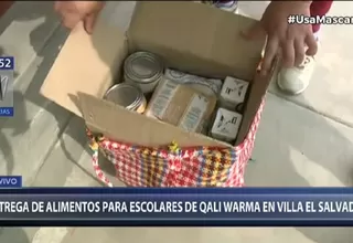 Villa El Salvador: Qali Warma entregó a padres de familia alimentos para escolares