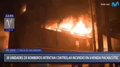 Villa María del Triunfo: Se registra un incendio en un edificio de la zona industrial - Noticias de edificio