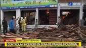 Villa El Salvador: Bomberos controlan incendio en zona industrial - Noticias de salvador-solar