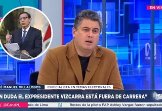 Villalobos: Vizcarra no debe figurar en encuestas electorales